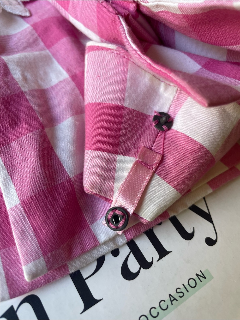 Vintage Y2K Lilly Pulitzer Shift Dress Pink White Gingham Daisy’s EUC Size 10 - Picture 5 of 12